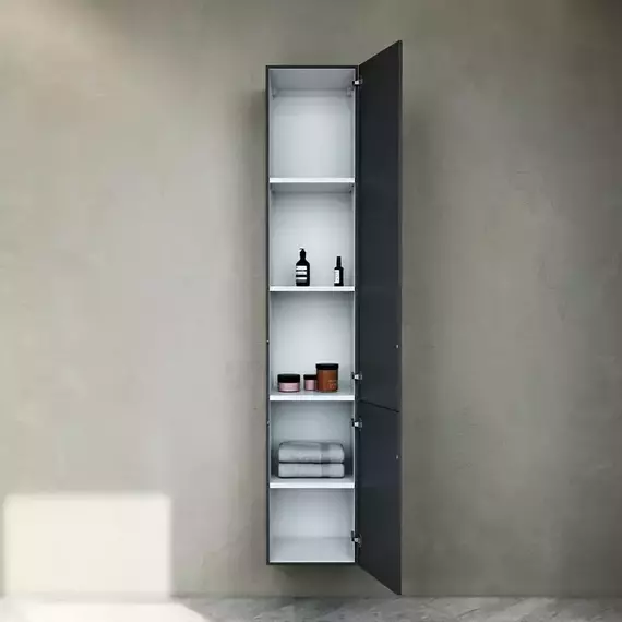 Пенал подвесной Am.Pm Gem 30 см M90CHR0306GM, графит - фото 2