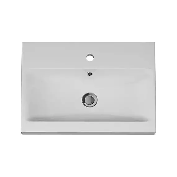 Тумба подвесная с раковиной AM.PM Gem 60 см M90FHX0602HF, орех, Цвет фасада: тёмное дерево - фото 7