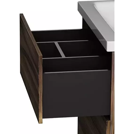 Тумба напольная с раковиной AM.PM Gem 60 см M90FSX0602HF, орех, Цвет фасада: тёмное дерево - фото 7