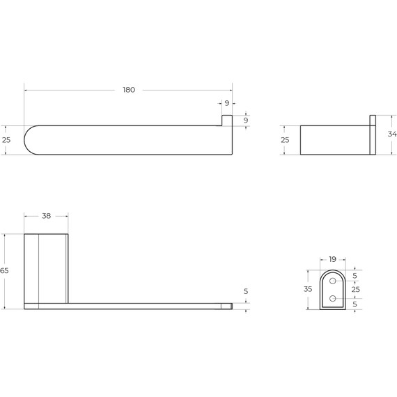 Держатель для туалетной бумаги Cezares Stylus STYLUS-PH-BORO, цвет брашированное золото - фото 2