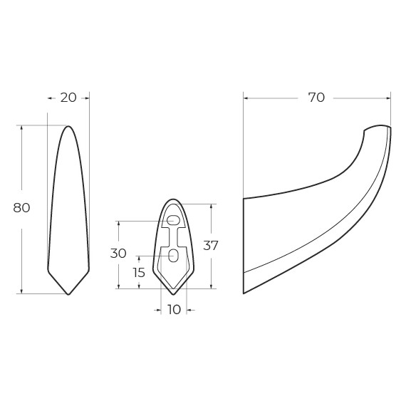 Крючок Cezares Liner LINER-HK-01 - фото 2