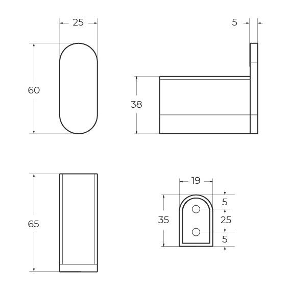 Крючок Cezares Stylus STYLUS-HK-BORO, цвет брашированное золото - фото 3