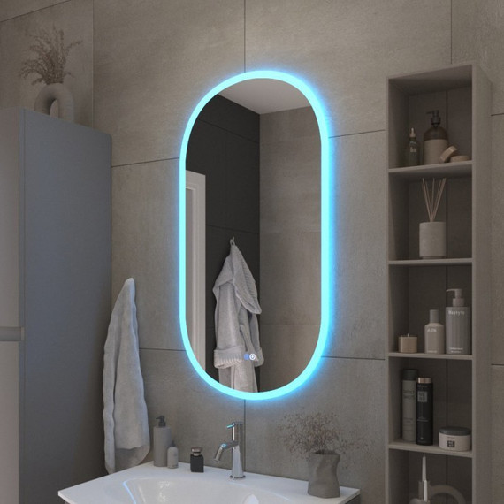 Зеркало Cezares Ellisse 55 см CZR-SPC-ELS-550-1050-RGB-TCH - фото 4