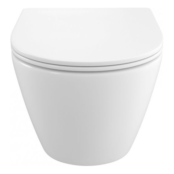 Унитаз подвесной безободковый BelBagno Uno-Tor BB5177CH-TOR/SC (Система смыва торнадо) с крышкой микролифт - фото 8