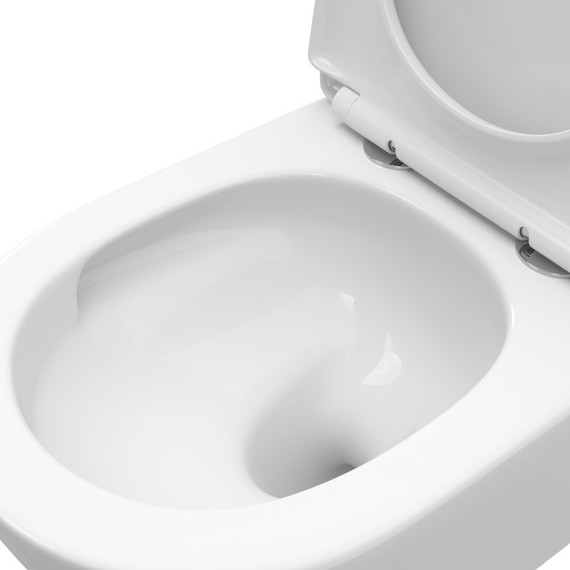 Унитаз подвесной безободковый BelBagno Uno-Tor BB5177CH-TOR/SC (Система смыва торнадо) с крышкой микролифт - фото 9