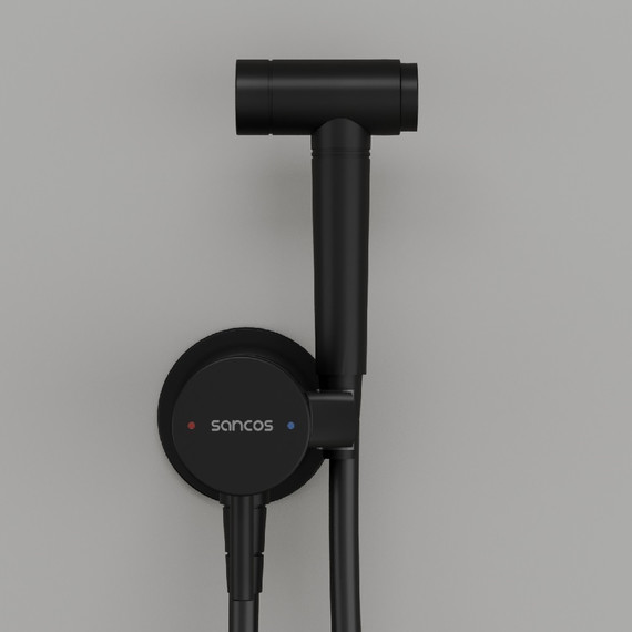 Набор для гигиенического душа Sancos Atom SC2001MB, чёрный матовый - фото 5
