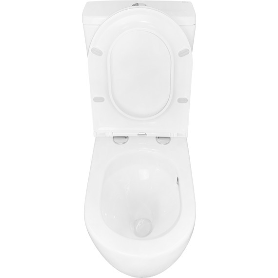 Унитаз-компакт безободковый Azario Grado AZ-2141 UQ1 с крышкой микролифт - фото 7