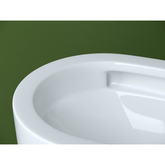 Унитаз подвесной безободковый Ceramicanova Ulma CN4006T с тонкой крышкой микролифт, Цвет производителя: белый - фото 5