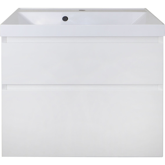 Тумба подвесная с раковиной Azario Velluto 70 см CS00088602, белый матотвый - фото 7