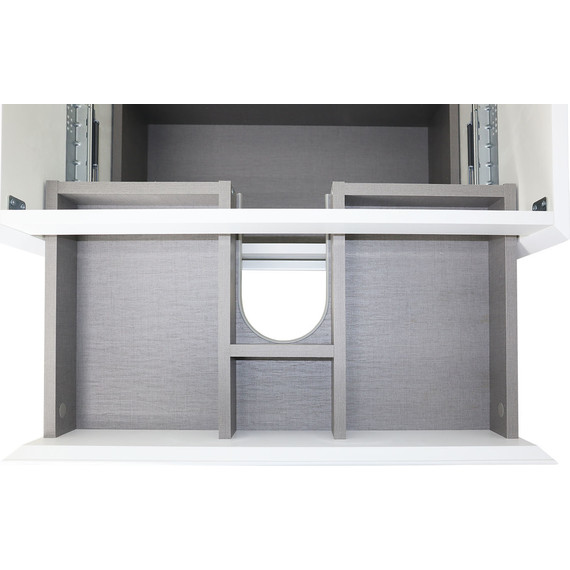 Тумба подвесная с раковиной Azario Velluto 70 см CS00088602, белый матотвый - фото 10