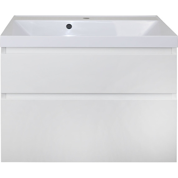 Тумба подвесная с раковиной Azario Velluto 80 см CS00088603, белый матотвый - фото 7