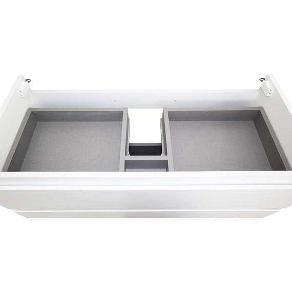 Тумба подвесная с раковиной Azario Velluto 100 см CS00088604, белый матотвый - фото 8