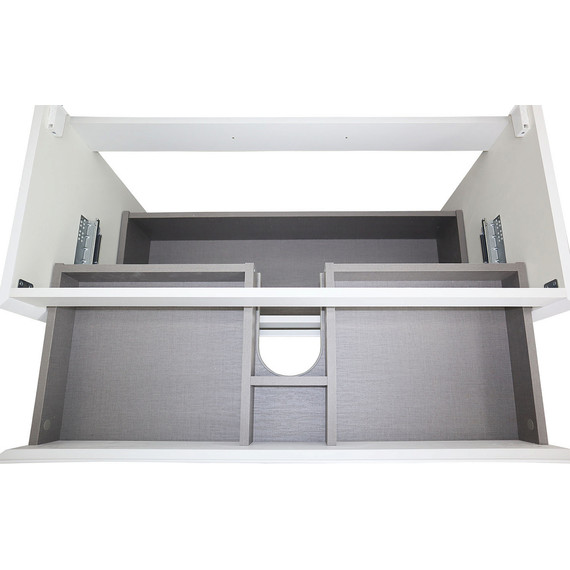 Тумба подвесная с раковиной Azario Velluto 100 см CS00088604, белый матотвый - фото 9