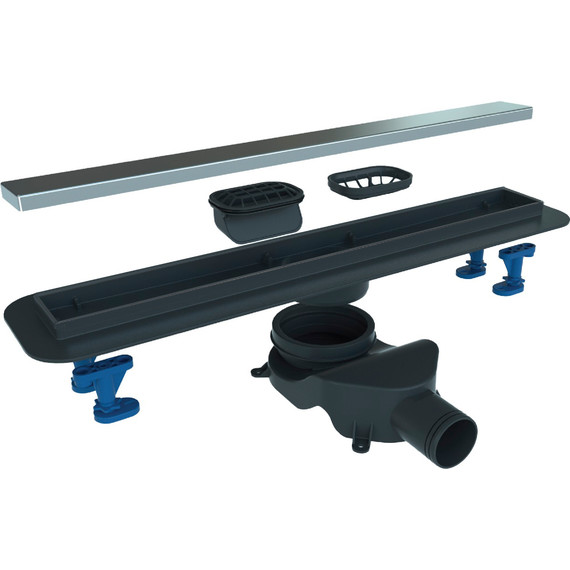 Трап Belbagno Luce 60 см BB-LD-LUCE-60-CR, хром (под плитку), Цвет производителя: хром, Размер трапа: 550 - фото 