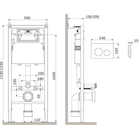 Инсталляция для подвесного унитаза Am.Pm PrimeFit L I012709.0151 - фото 3