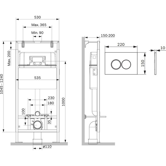 Инсталляция для подвесного унитаза Am.Pm MasterFit ​ProC L​ I012710.0131 - фото 3