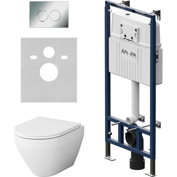 Инсталляция с подвесным унитазом Am.Pm Spirit V2.0 FlashClean IS100151.701700 - фото 
