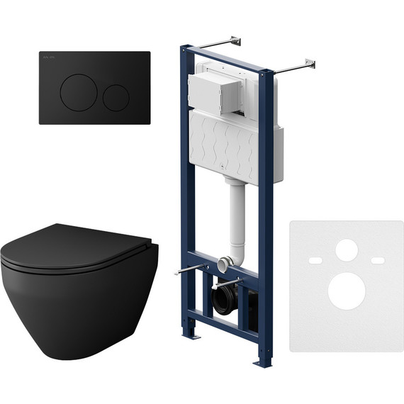 Инсталляция с подвесным унитазом Am.Pm Spirit V2.0 FlashClean IS49038.701700MB - фото 