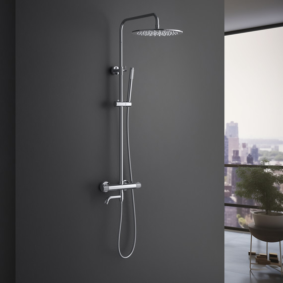 Душевая стойка для ванны с термостатом Timo Saona SX-2380/00 - фото 3