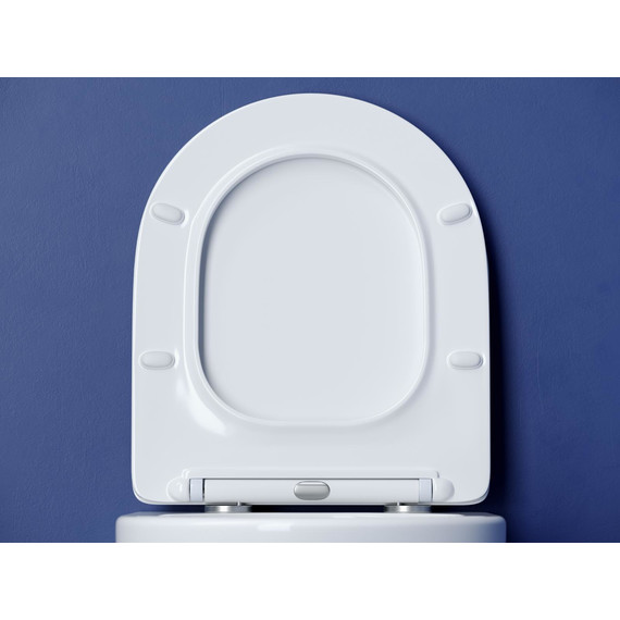 Унитаз подвесной безободковый Ceramicanova Metropol CN4002T с тонкой крышкой микролифт - фото 6