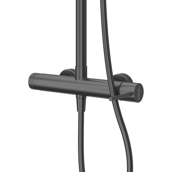 Душевая стойка Cezares RELAX-CD-NOP, чёрный матовый, Цвет производителя: чёрный матовый - фото 3