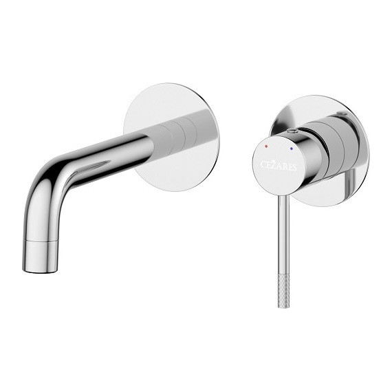 Смеситель для раковины настенный Cezares RELAX-BLI2-1-01-W0 (со скрытой частью), Цвет производителя: хром - фото 
