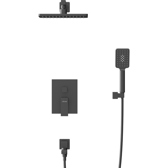 Душевая система для ванны Cezares SLIDER-VDSET-NOP, чёрный матовый, Цвет производителя: чёрный матовый - фото 8