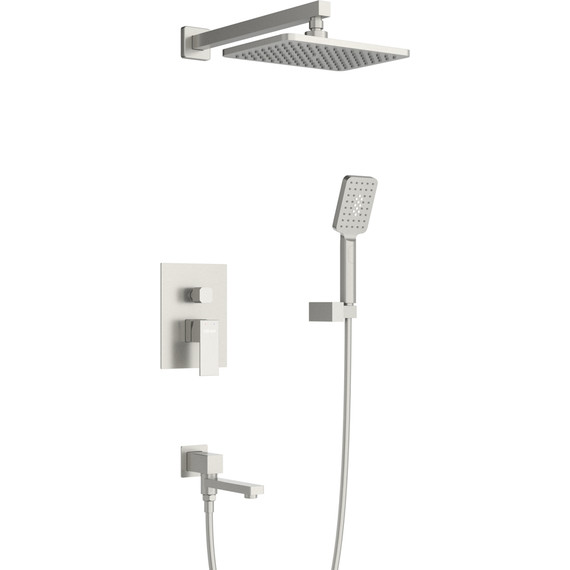 Душевая система для ванны Cezares SLIDER-VDSET-IN, сатин, Цвет производителя: сатин - фото 2