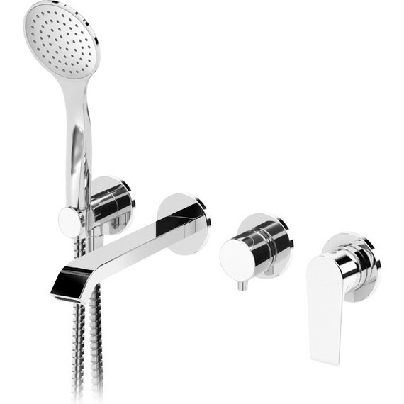 Смеситель для ванны Cezares NAUTIC-VDM3-01 (со скрытой частью), Цвет производителя: хром - фото 