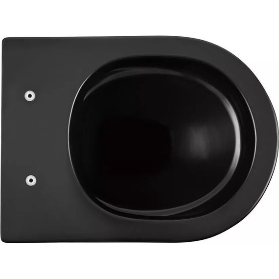 Инсталляция с подвесным унитазом комплект: TECEbase 2.0 9400414 с подвесным безободковым унитазом Abber Bequem AC1102MB сиденье микролифт, крепление, кнопка смыва чёрная матовая - фото 9