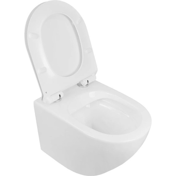 Инсталляция с подвесным унитазом комплект: TECEbase 2.0 9400412 с подвесным безободковым унитазом Azario Grado AZ-0046-N сиденье микролифт, крепление, кнопка смыва хром глянцевый - фото 7