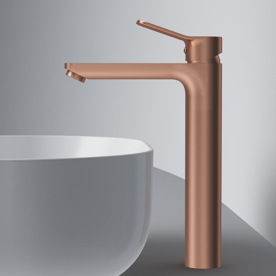 Смеситель для раковины высокий AM.PM X.Joy F85A92044, розовое золото, Цвет производителя: розовое золото - фото 8