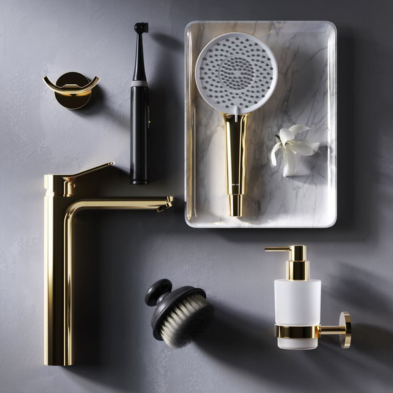 Смеситель для раковины высокий AM.PM X.Joy F85A92099, золото, Цвет производителя: золото - фото 5