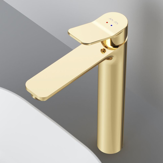 Смеситель для раковины высокий AM.PM X.Joy F85A92099, золото, Цвет производителя: золото - фото 6