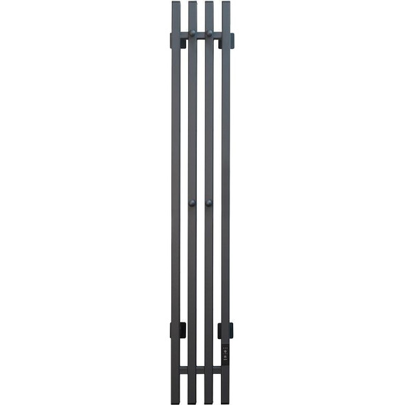 Полотенцесушитель электрический Тругор Пэк сп Вектор кв 4 П4 150х1200 мм (подключение справа) 00-00045211, чёрный - фото 