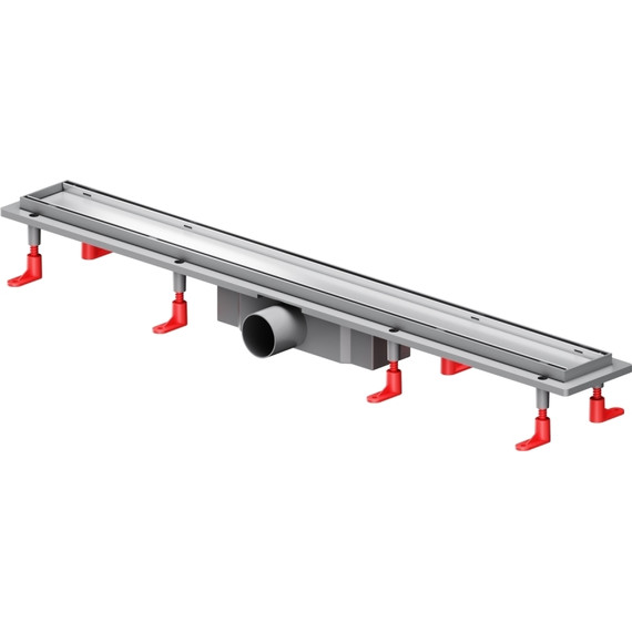 Душевой трап (лоток) 80 AM.PM PrimeFlow W02SC-U11-080-04SB комбинированный затвор со стальной матовой решеткой под плитку, Цвет производителя: хром, Размер трапа: 800 - фото 2