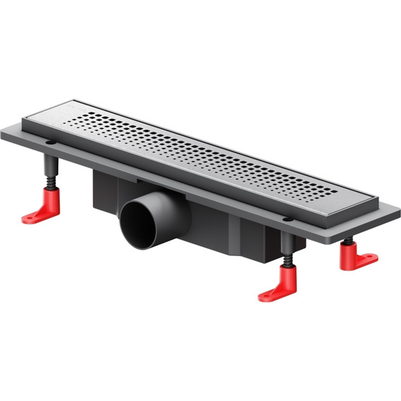 Душевой трап (лоток) 40 AM.PM PrimeFlow W02SC-P11-040-01SB комбинированный затвор со стальной матовой решеткой, Цвет производителя: хром, Размер трапа: 400 - фото 2