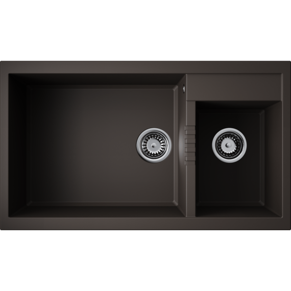 Кухонная мойка Omoikiri Tedori 86-2-LB-ES 4997242, espresso, Цвет производителя: espresso - фото 2