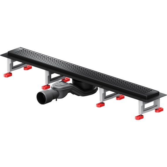 Душевой трап (лоток) 70 AM.PM MasterFlow W01SC-P11-070-01BM комбинированный затвор с черной матовой решеткой - фото 2