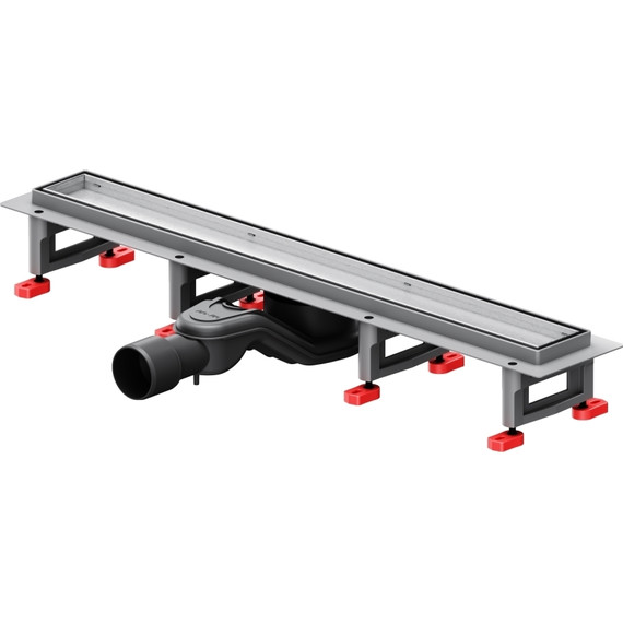 Душевой трап (лоток) 60 AM.PM MasterFlow W01SC-U11-060-04SB комбинированный затвор со стальной матовой решеткой под плитку, Цвет производителя: хром, Размер трапа: 600 - фото 2