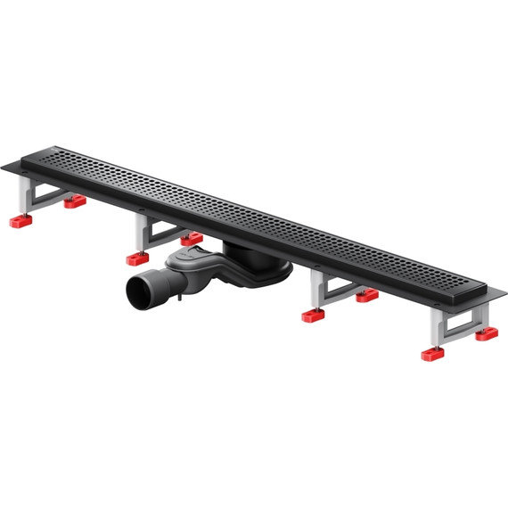 Душевой трап (лоток) 80 AM.PM MasterFlow W01SC-P11-080-01BM комбинированный затвор с черной матовой решеткой - фото 2