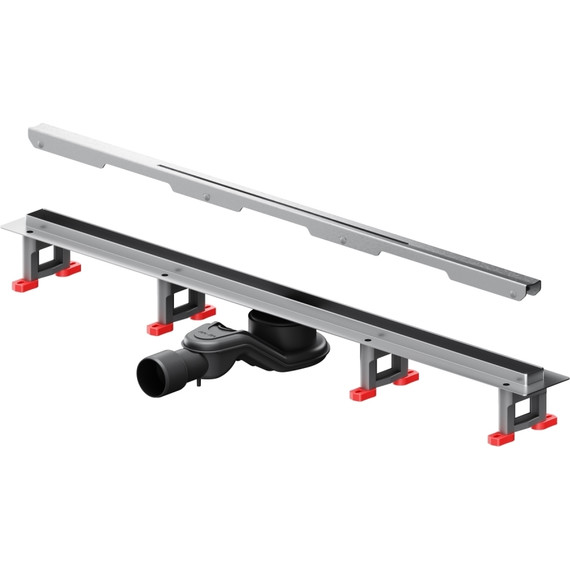 Душевой трап (лоток) 80 AM.PM MasterFlow Slim W01SC-S11-080-05SB комбинированный затвор со стальной матовой решеткой - фото 11