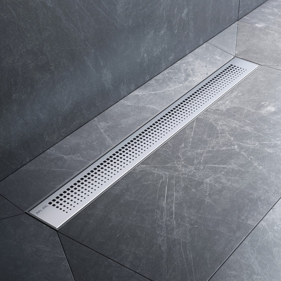 Душевой трап (лоток) 70 AM.PM PrimeFlow W02SC-P11-070-01SB комбинированный затвор со стальной матовой решеткой, Цвет производителя: хром, Размер трапа: 700 - фото 3