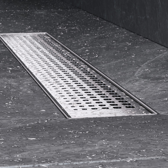 Душевой трап (лоток) 50 AM.PM MasterFlow W01SC-P11-050-01SB комбинированный затвор со стальной матовой решеткой - фото 