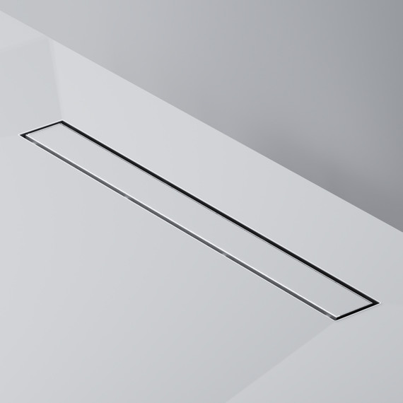 Душевой трап (лоток) 60 AM.PM MasterFlow W01SC-U11-060-04SB комбинированный затвор со стальной матовой решеткой под плитку, Цвет производителя: хром, Размер трапа: 600 - фото 6