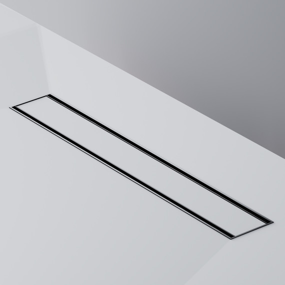 Душевой трап (лоток) 50 AM.PM PrimeFlow W02SC-U11-050-04BM комбинированный затвор с черной матовой решеткой под плитку - фото 6