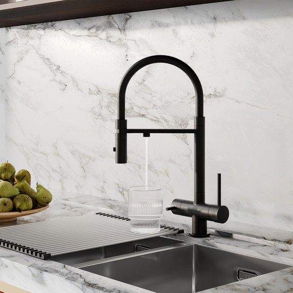 Смеситель для кухни Iddis Ace ACEBLFFi05, черный матовый - фото 3