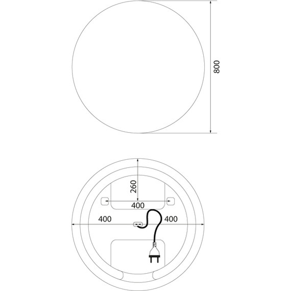 Зеркало Iddis Bild Led 80х80 см BIL80T0i98 - фото 4
