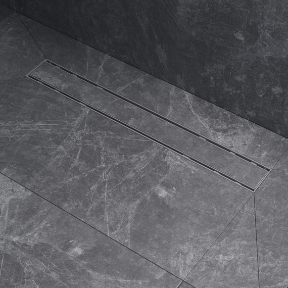 Душевой трап (лоток) 60 AM.PM PrimeFlow W02SC-U11-060-04SB комбинированный затвор со стальной матовой решеткой под плитку, Цвет производителя: хром, Размер трапа: 600 - фото 5