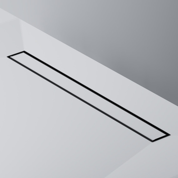 Душевой трап (лоток) 70 AM.PM MasterFlow W01SC-U11-070-04BM комбинированный затвор с черной матовой решеткой под плитку, Цвет производителя: чёрный, Размер трапа: 700 - фото 6